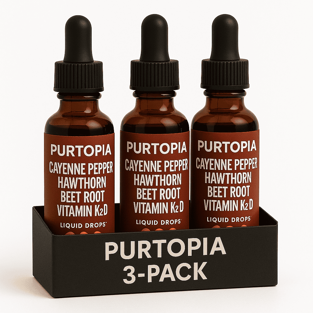 3-Month Supply (3 Bottles of Purtopia™ Cayenne Pepper Drops)